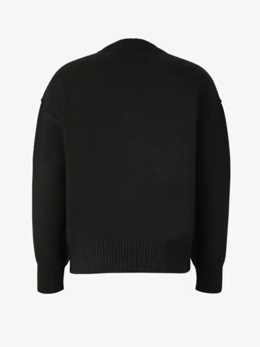 Levoire | Luxe Pull À Col Rond Avec Détails En Forme De Cœur Et Manches Longues