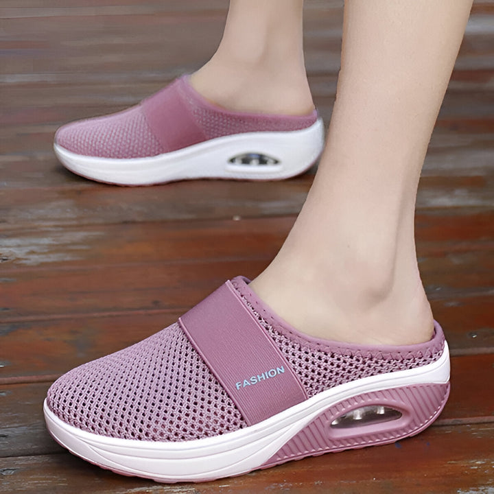 Levoire | Sandales Orthopédiques À Talons Compensés Rosa