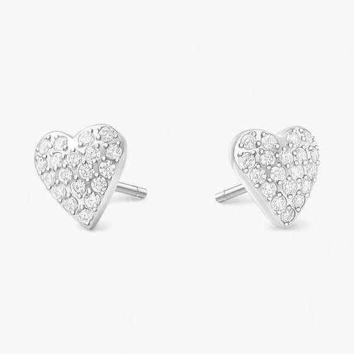 Levoire | Boucles D'Oreilles En Cristal Élégant En Forme De Cœur