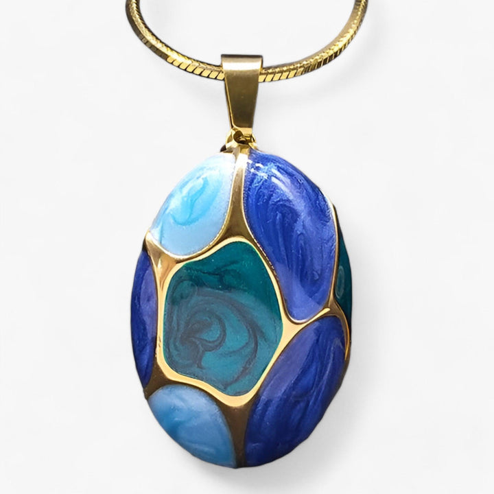 Levoire | Collier Élégant En Pierre Précieuse Avec Pendentif Ciel bleu