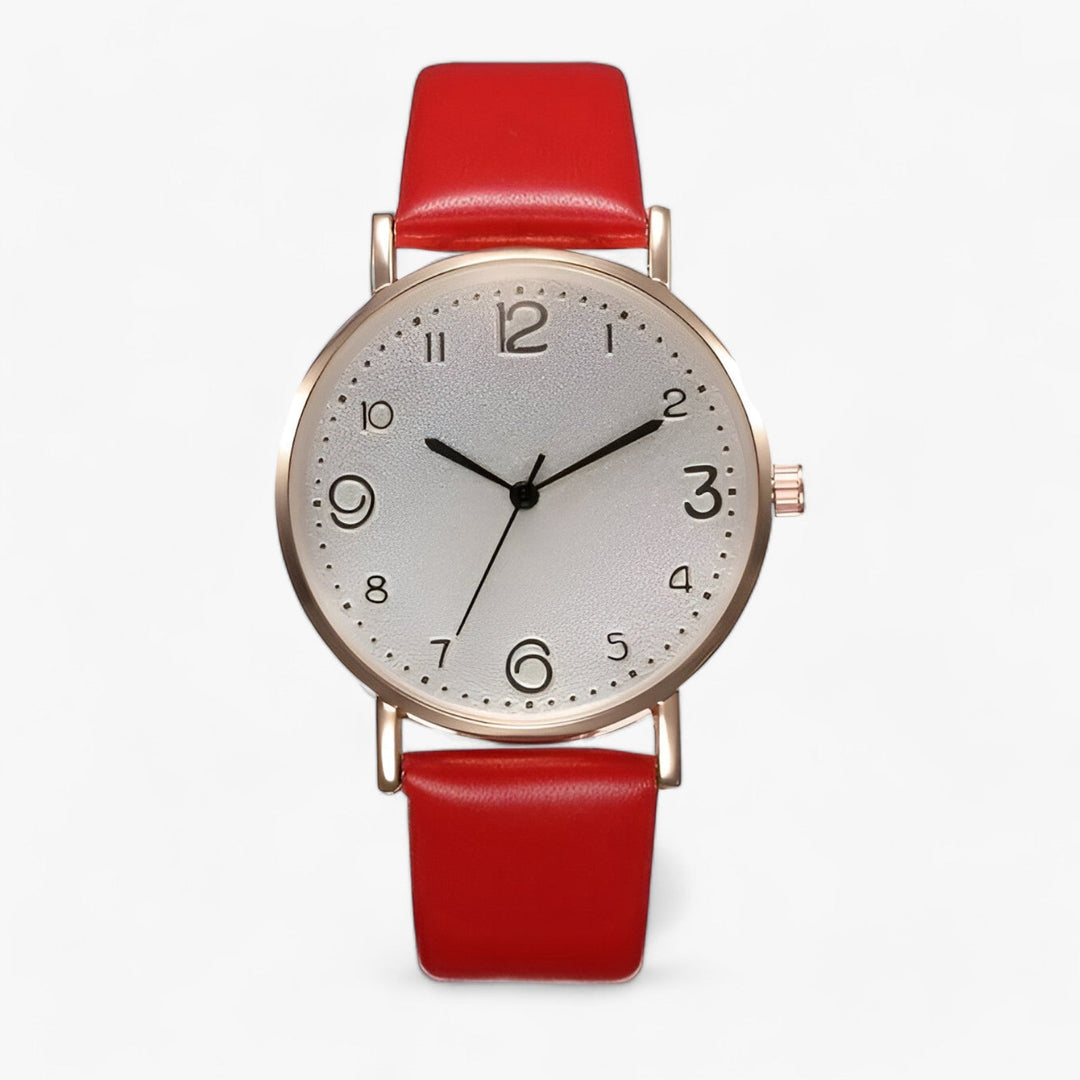 Levoire | Montre Ronde Avec Bracelet En Cuir Rot