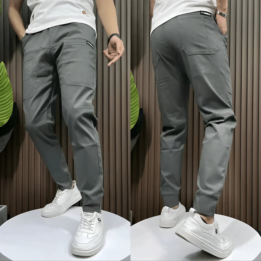 Levoire | Pantalon Premium Stretch Cargo Gris foncé