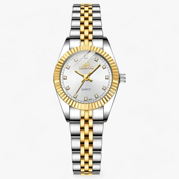 Levoire | Montres Rondes En Or En Acier Inoxydable Blanc Argent
