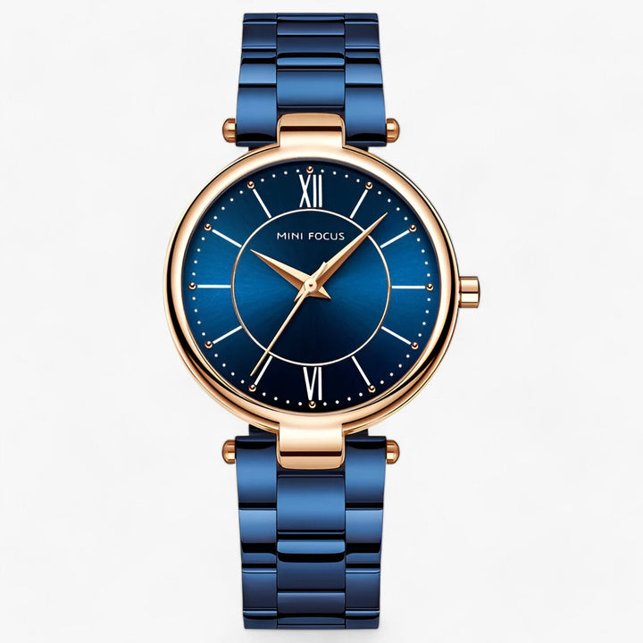 Levoire | Montre À Quartz Pour Femmes Rst Et Cadran Minimaliste Bleu