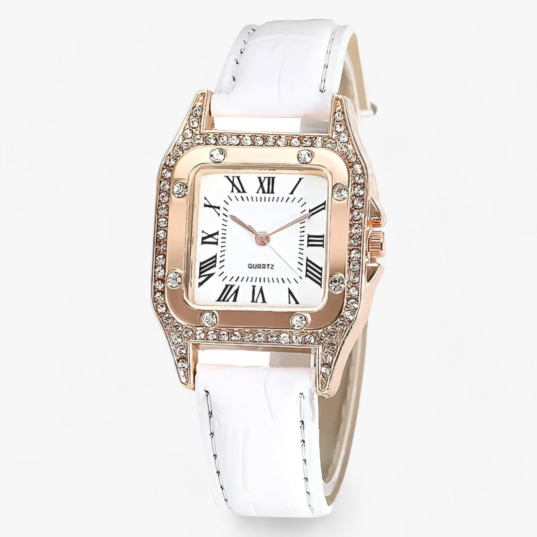 Levoire | Quartz Cuir Montre Blanc