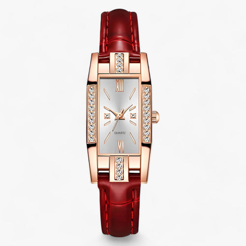 Levoire | Montre Bracelet Rectangulaire Pour Femme Avec Des Diamants