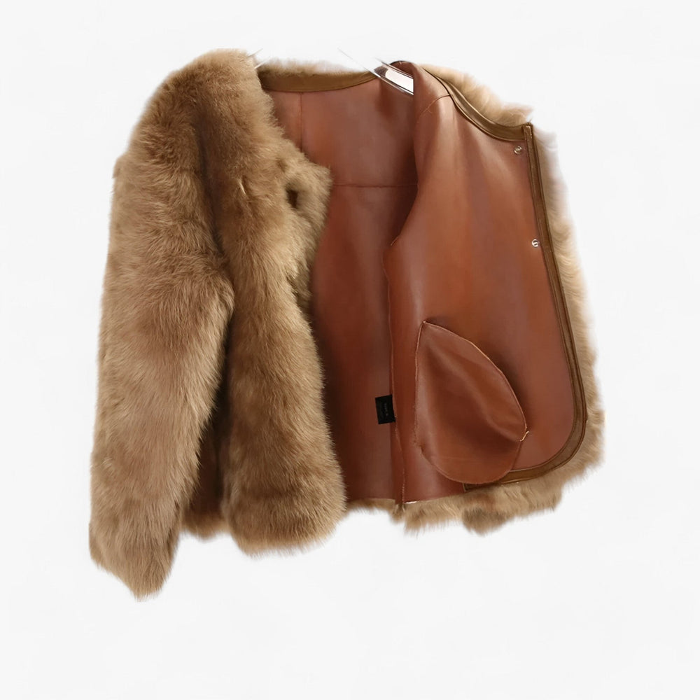 Levoire | Veste en fausse fourrure chaude à manches longues