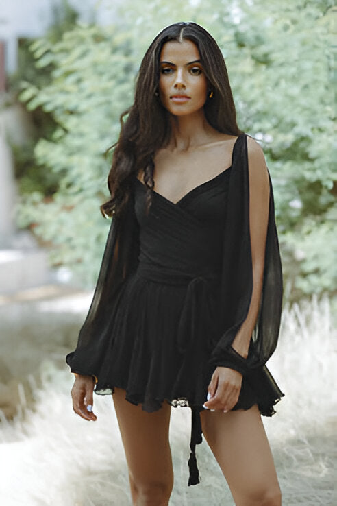 Levoire | Robe D'Été Luxueuse Noir