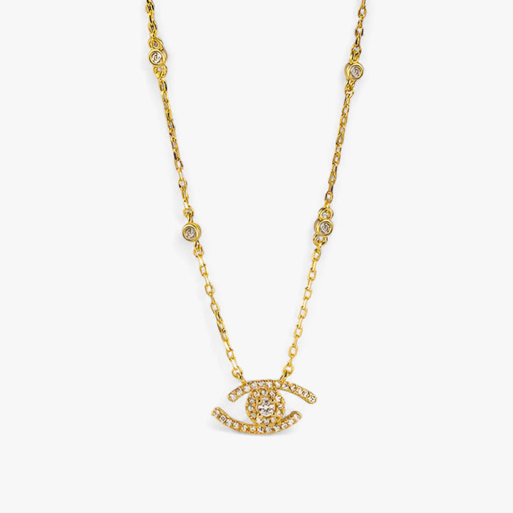 Levoire | Élégant Collier En Cristal De Protection Pour Les Yeux Ou