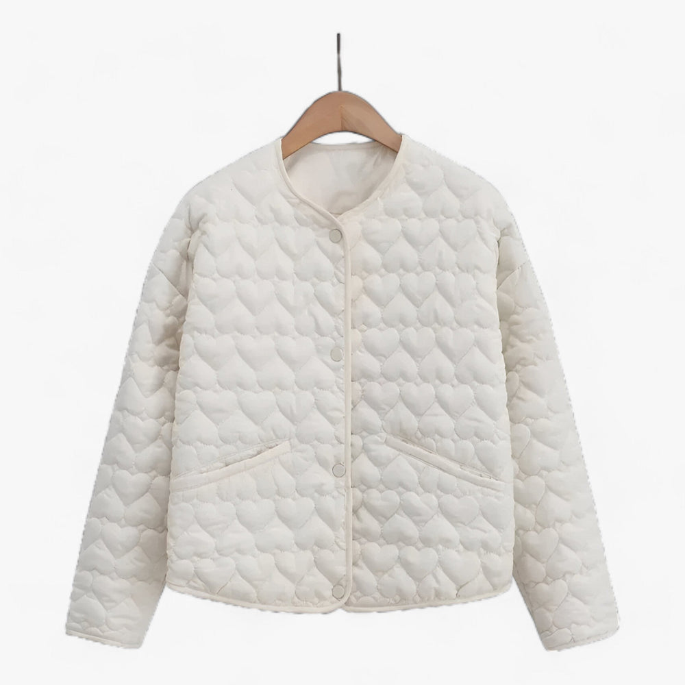 Levoire | Rennon Veste À Manches Longues Avec Col Rond Et Boutons Blanc
