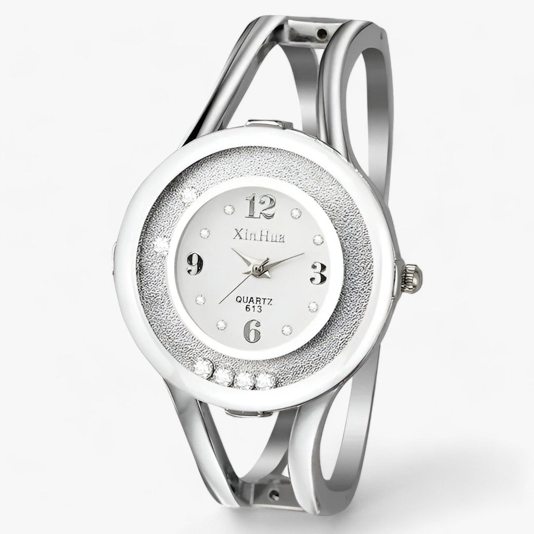 Levoire | Bracelets Cristal Montre En Acier Inoxydable Blanc