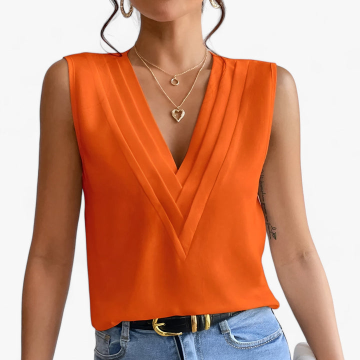 Levoire | Haut Sans Manches Pour Un Confort Sans Effort Orange