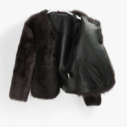 Levoire | Veste en fausse fourrure chaude à manches longues