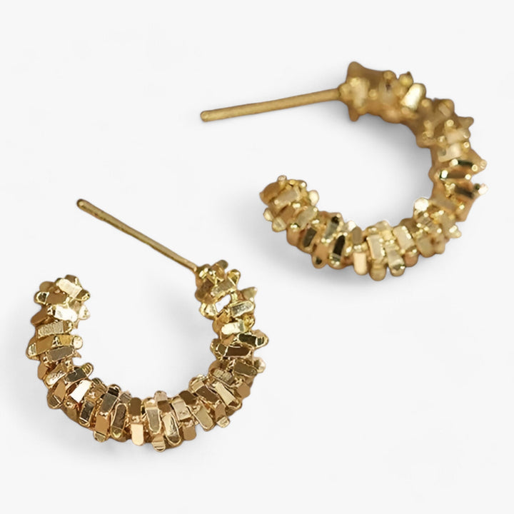 Levoire | Boucles D'Oreilles En Métal Ondulé Tourné De Vignoble Ou