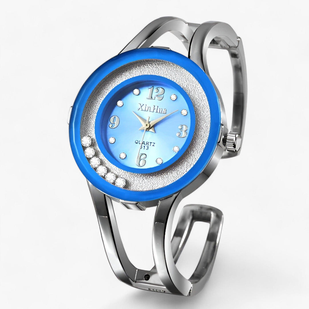 Levoire | Bracelets Cristal Montre En Acier Inoxydable Bleu clair