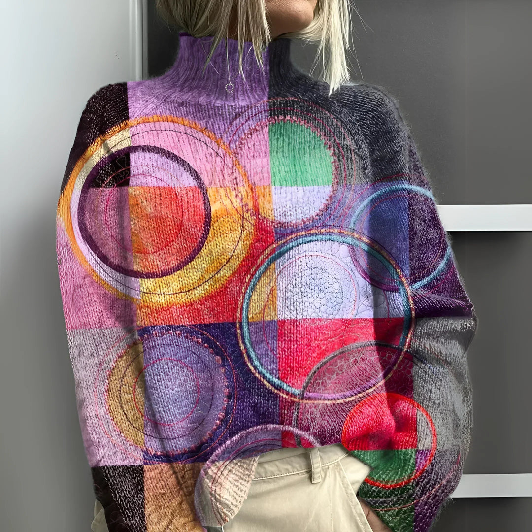 Levoire | Pull Colorblock En Tricot Modeste