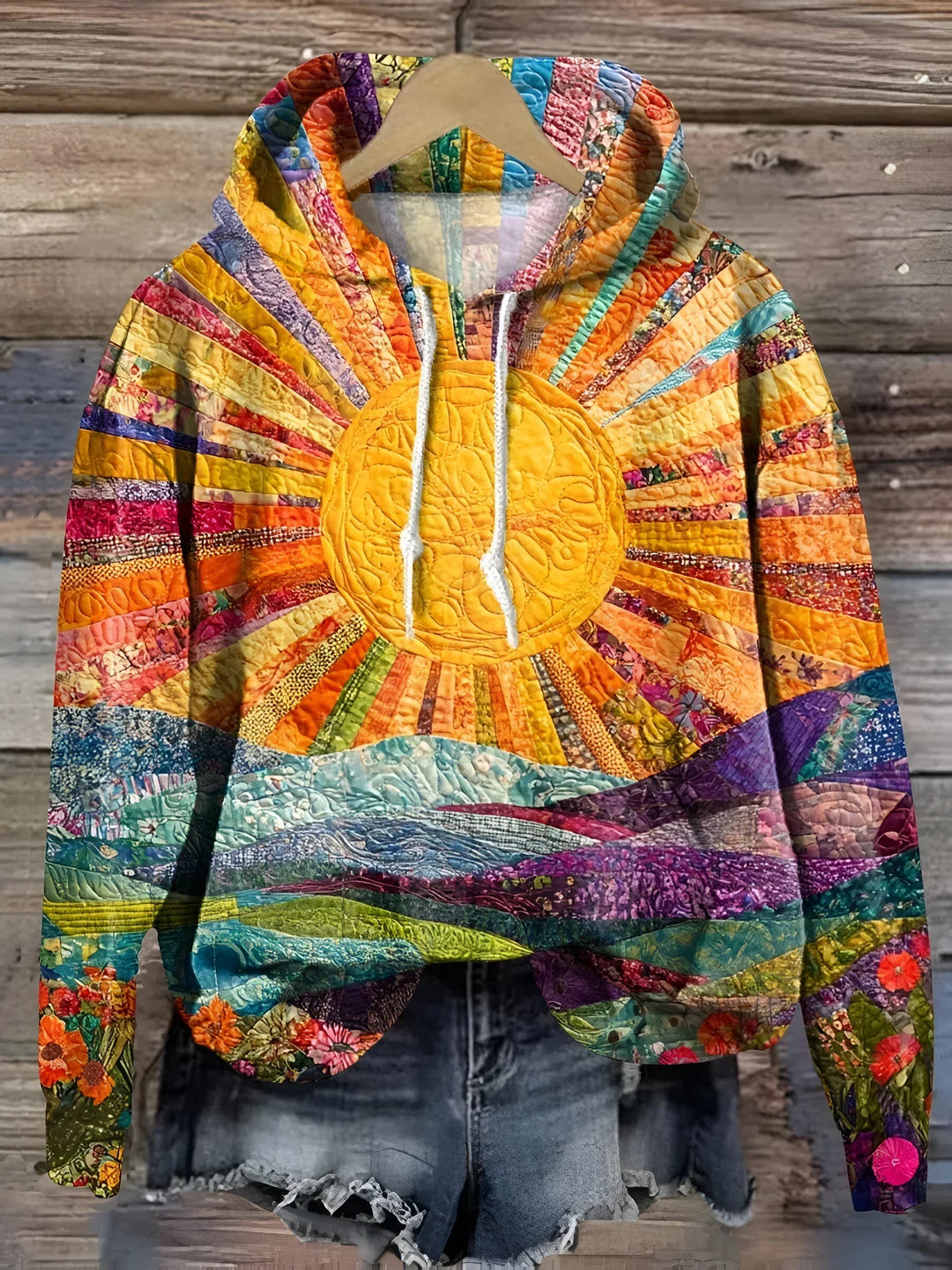Levoire | Sweat À Capuche Coloré Au Lever Du Soleil