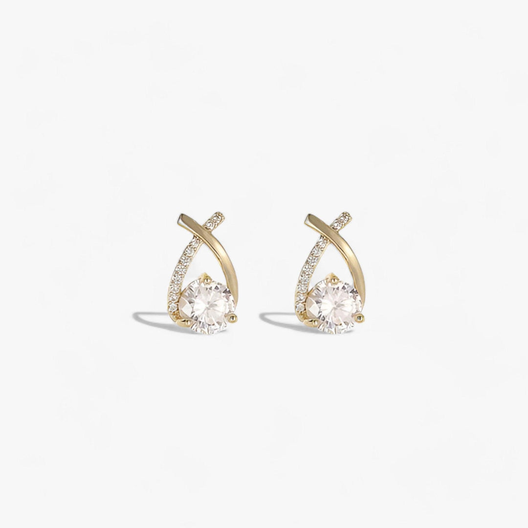 Levoire | Boucles D'Oreilles En Cristal Croisé Luxueuses