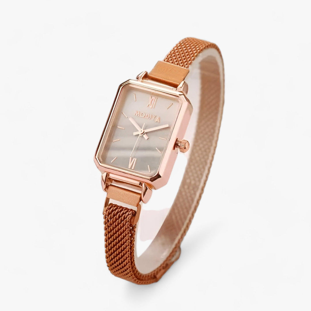 Levoire | Montre Carrée Élégante Bracelet Magnétique Blanc