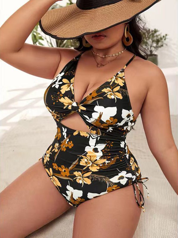 Levoire | Grande taille Femmes-Imprimé Push-up Trou Complète Maillot de bain