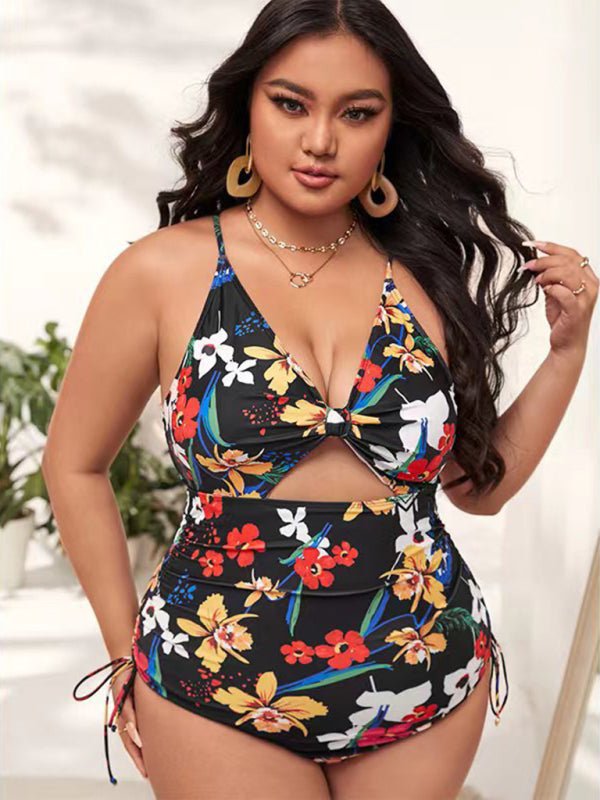 Levoire | Grande taille Femmes-Imprimé Push-up Trou Complète Maillot de bain
