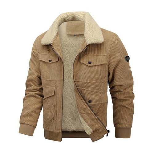 Levoire | Veste Freize Avec De Nombreuses Poches Et Fermeture Éclair Pour Hommes
