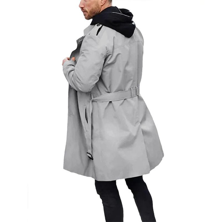 Levoire | Trench-Coat Long À Ceinture Gris