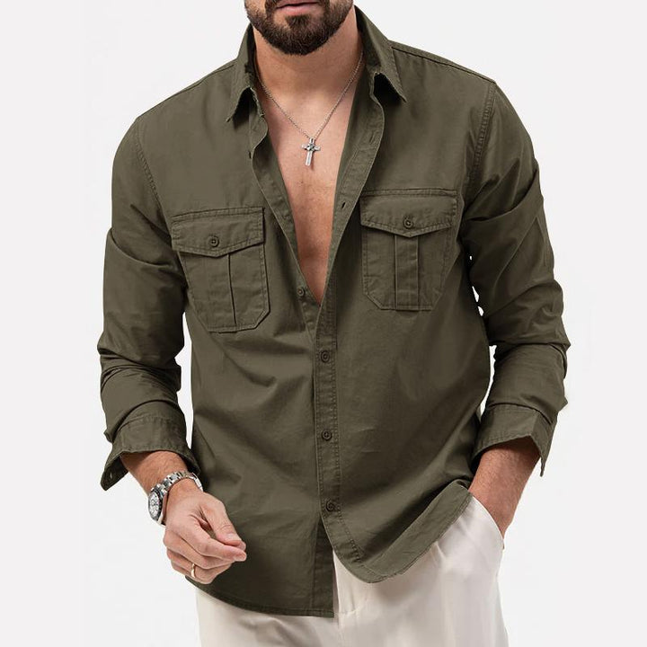 Levoire | Chemise Cargo Intemporelle Hommes Gris