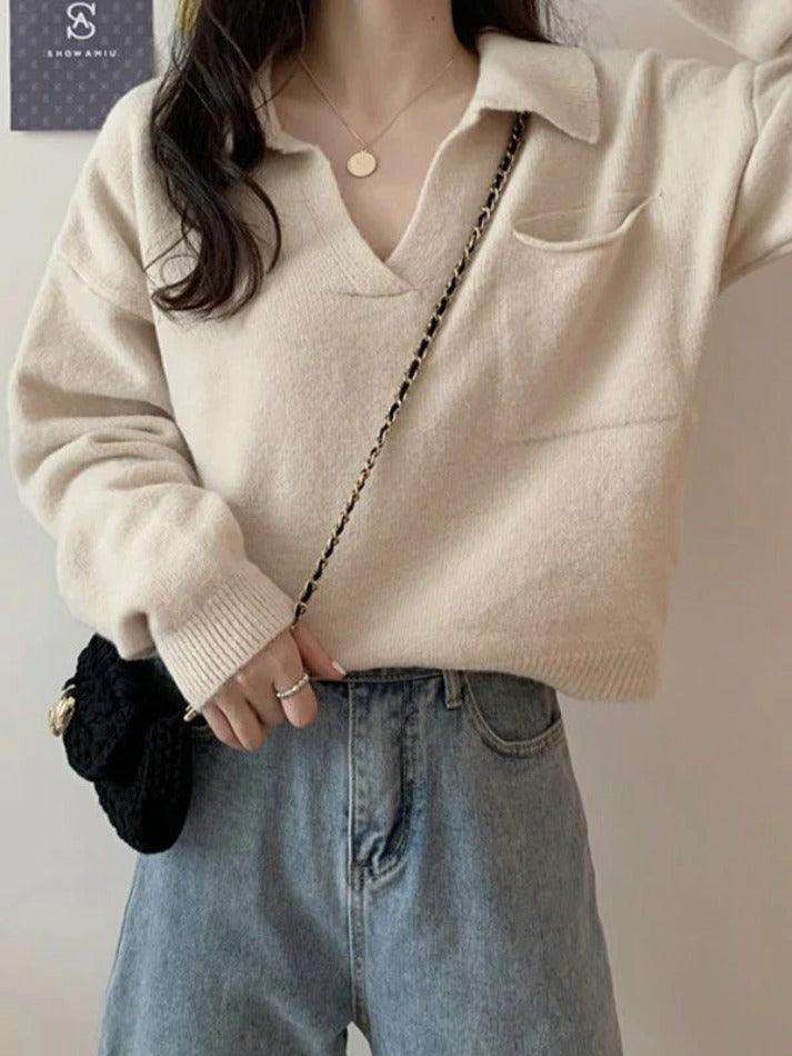 Levoire | Pull Court En Tricot Avec Poches