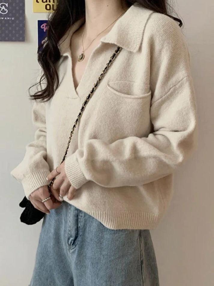 Levoire | Pull Court En Tricot Avec Poches