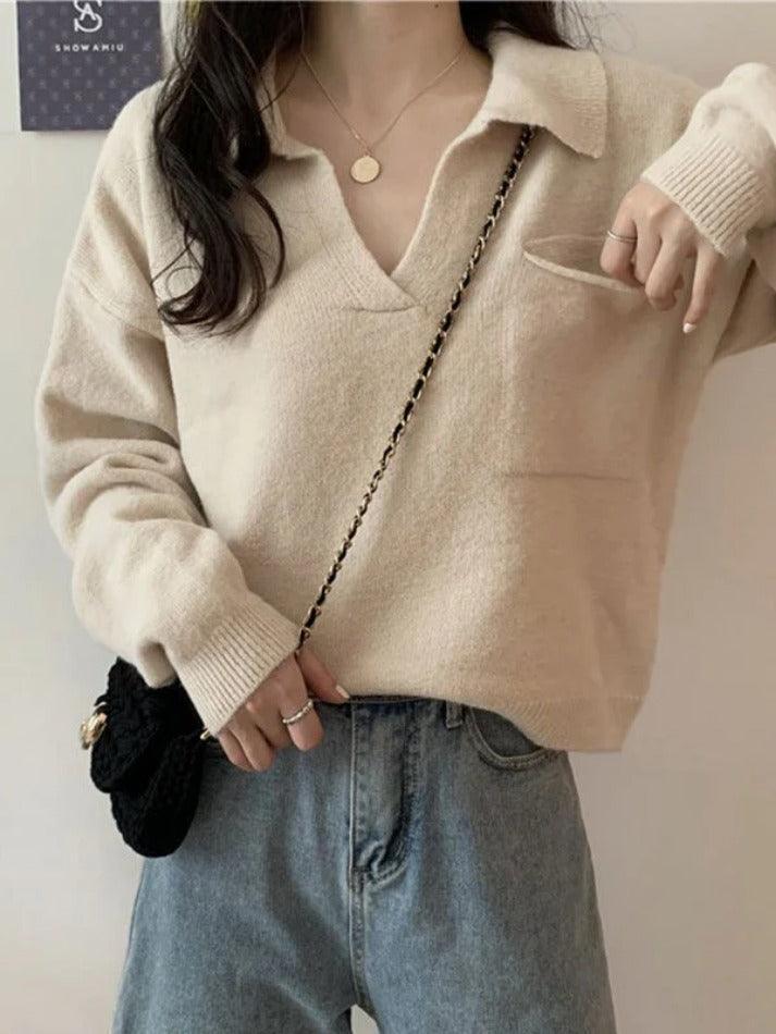 Levoire | Pull Court En Tricot Avec Poches
