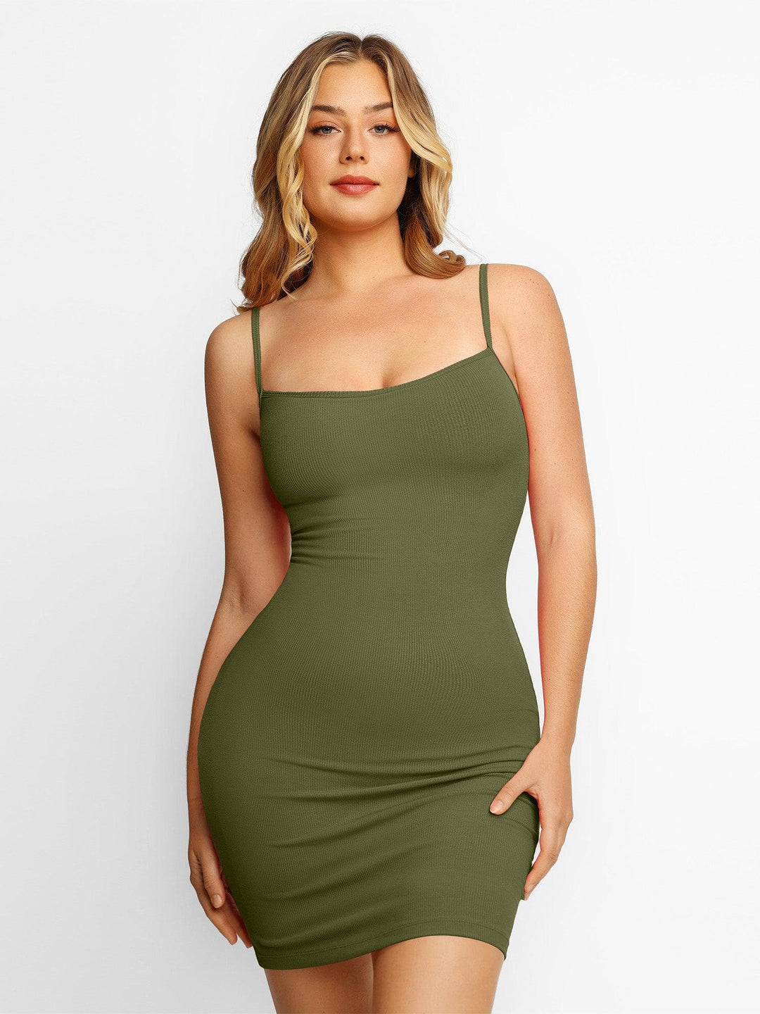 Levoire | Robe Avec Shorts Pour Looks Sportifs Vert armée