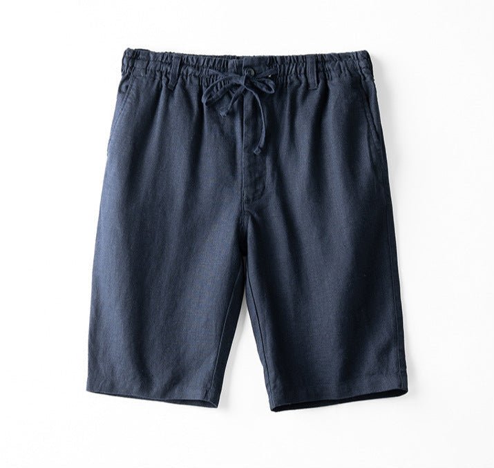 Levoire | Shorts En Lin Avec Cordon De Serrage Pour Un Look Décontracté bleu marine