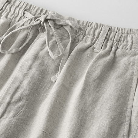 Levoire | Shorts En Lin Avec Cordon De Serrage Pour Un Look Décontracté