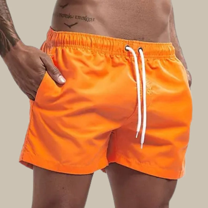 Levoire | Pantalon De Bain Pour Hommes Sèche Rapide, Confortable & Classique Orange