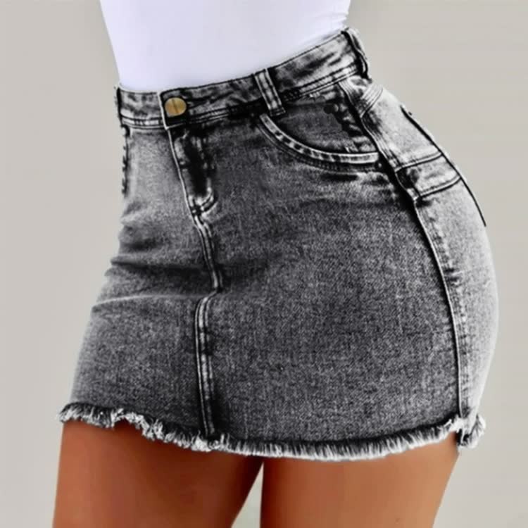 Levoire | Jupe En Jean Taille Haute Mini Sexy Été Ajustée Clubwear