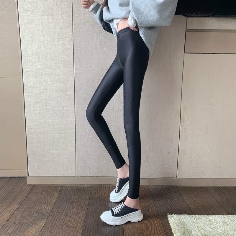 Levoire | Taille Brillante Leggings De Yoga Pantalon Sculptant Noir Élastique