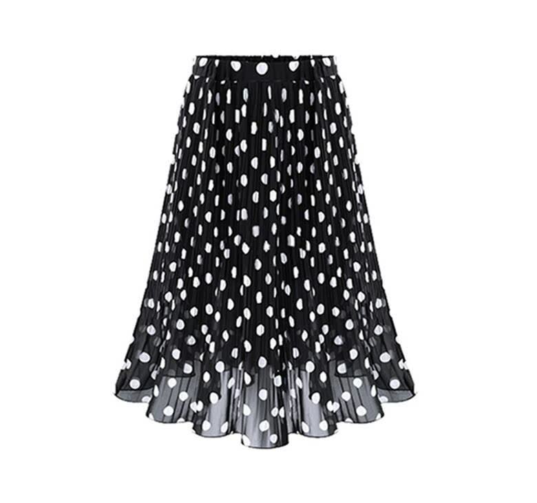 Levoire | Robe À Pois Pour Femmes Noir