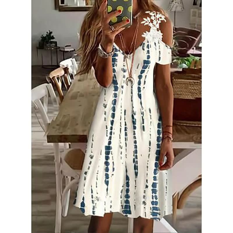 Levoire | Robe Au Design Élégant Bleu clair