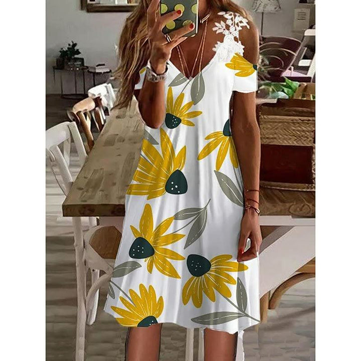 Levoire | Robe Au Design Élégant Jaune