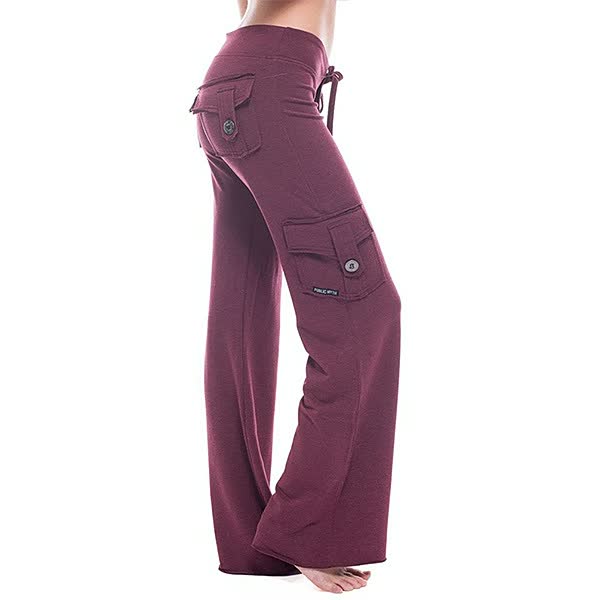 Levoire | Pantalon De Fitness À Taille Élastique Avec Poches Rouge