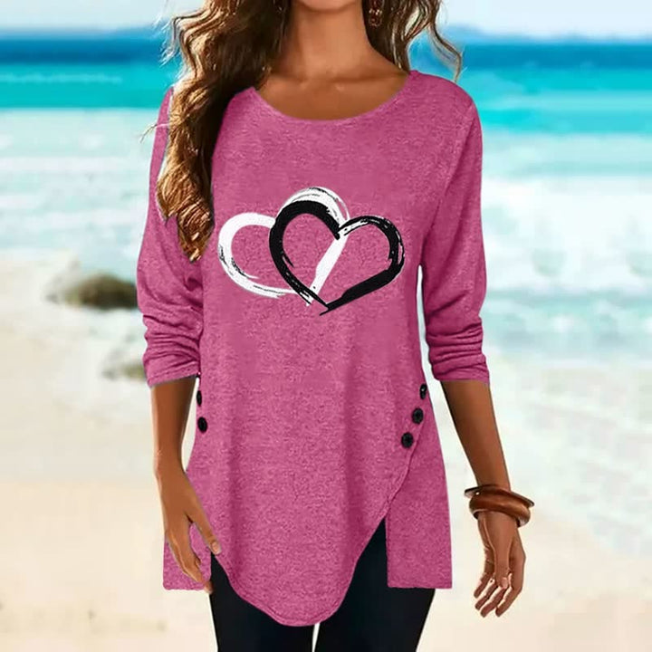 Levoire | Chemise Confortable Et Oversize Pour Femmes Rose Rouge