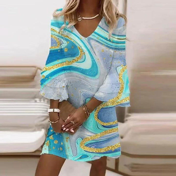 Levoire | Robe Élégante Longue Femme Bleu clair