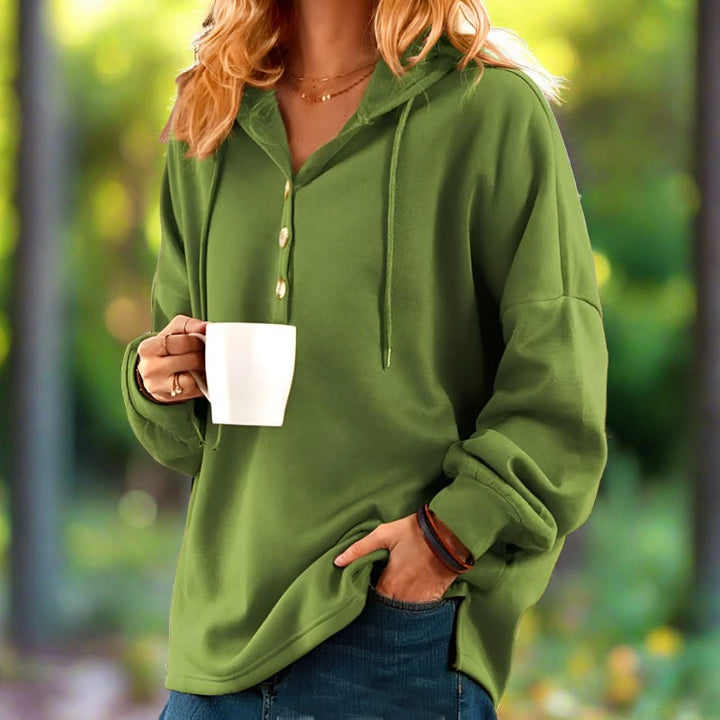 Levoire | Pullover À Capuche Pour Femmes Stylé Et Léger En Grande Taille Vert
