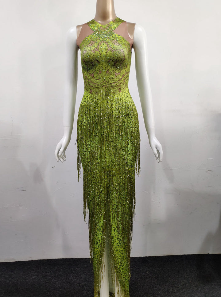 Levoire | Robe Skinny À Franges Pour Soirée Prom