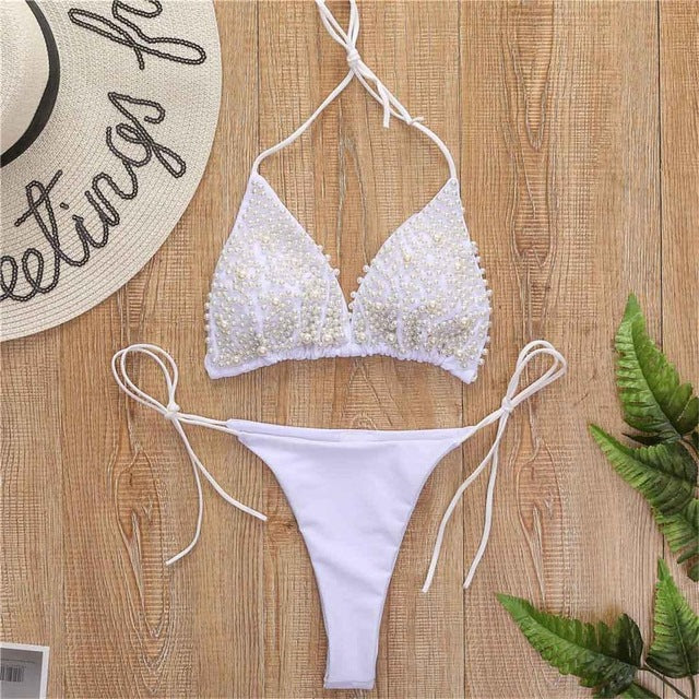 Levoire | Haut Mini Bikini Maillot De Bain Blanc
