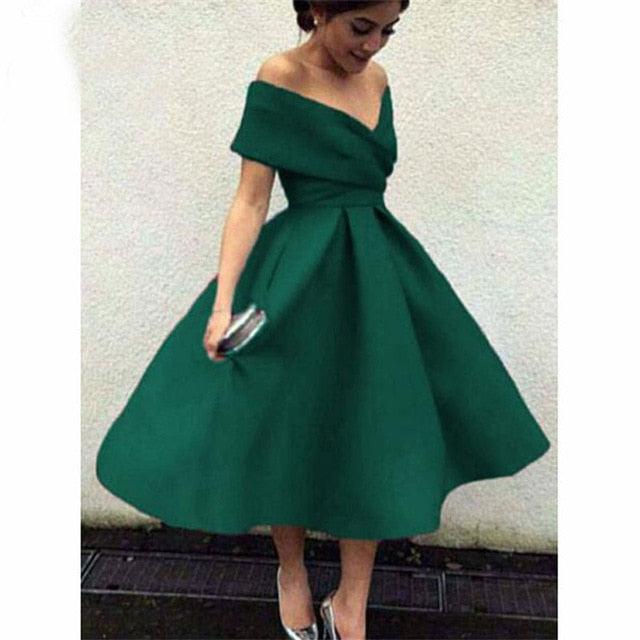Levoire | Robe En Satin Plissé vert foncé