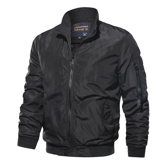 Levoire | Veste Bomber Coupe-Vent Tendance Pour Hommes Noir