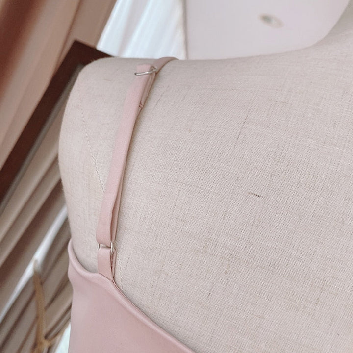 Levoire | Patchwork Nœud Gilet Col Carré Sans Manches
