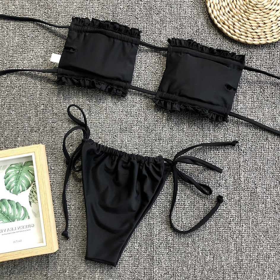 Levoire | Maillot De Bain Bandeau Plissé